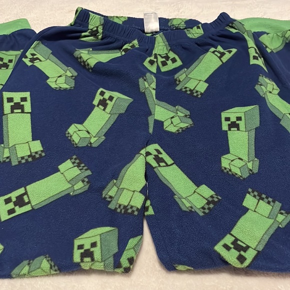 Minecraft Fleece Jammies- Size L - Picture 6 of 6